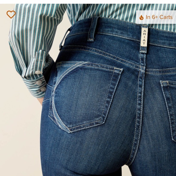 Ariat Lydia High Rise Bootcut Jean LONG - Picture 4 of 10